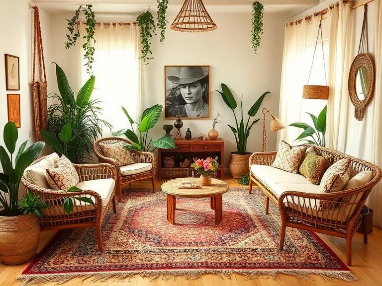 Bohemian interior design example