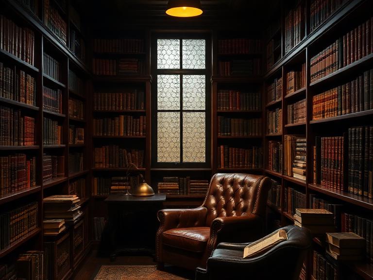 Dark Academia interior design example