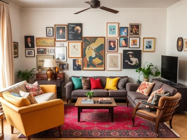 Eclectic interior design example
