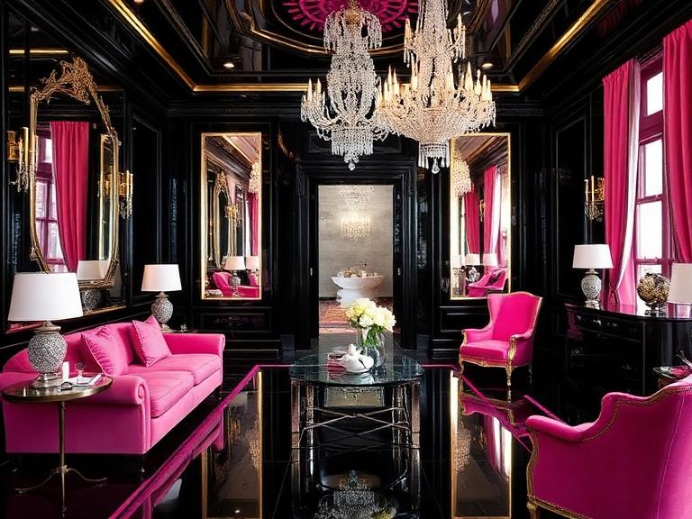 Hollywood Regency interior design example