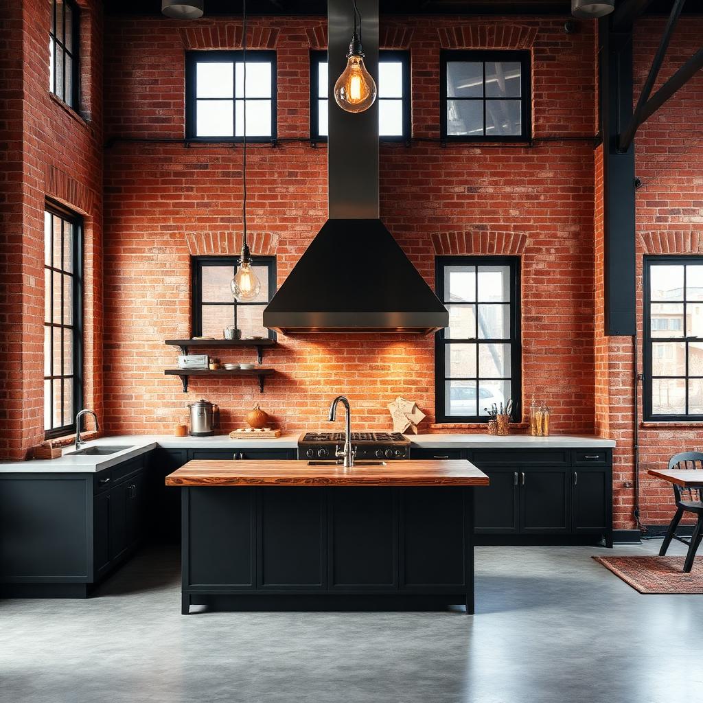 Industrial Kitchen interior design example
