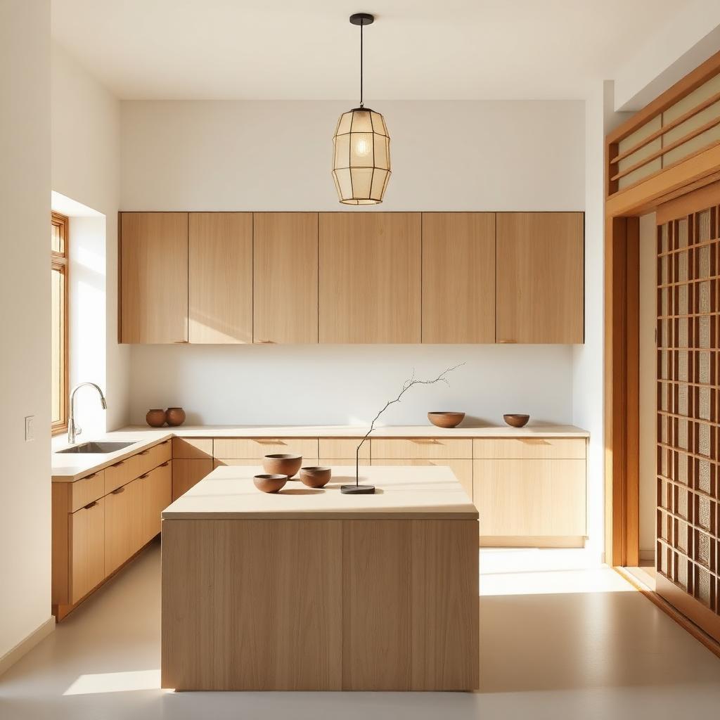 Japandi Kitchen interior design example