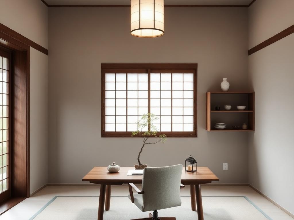 Japandi Office interior design example