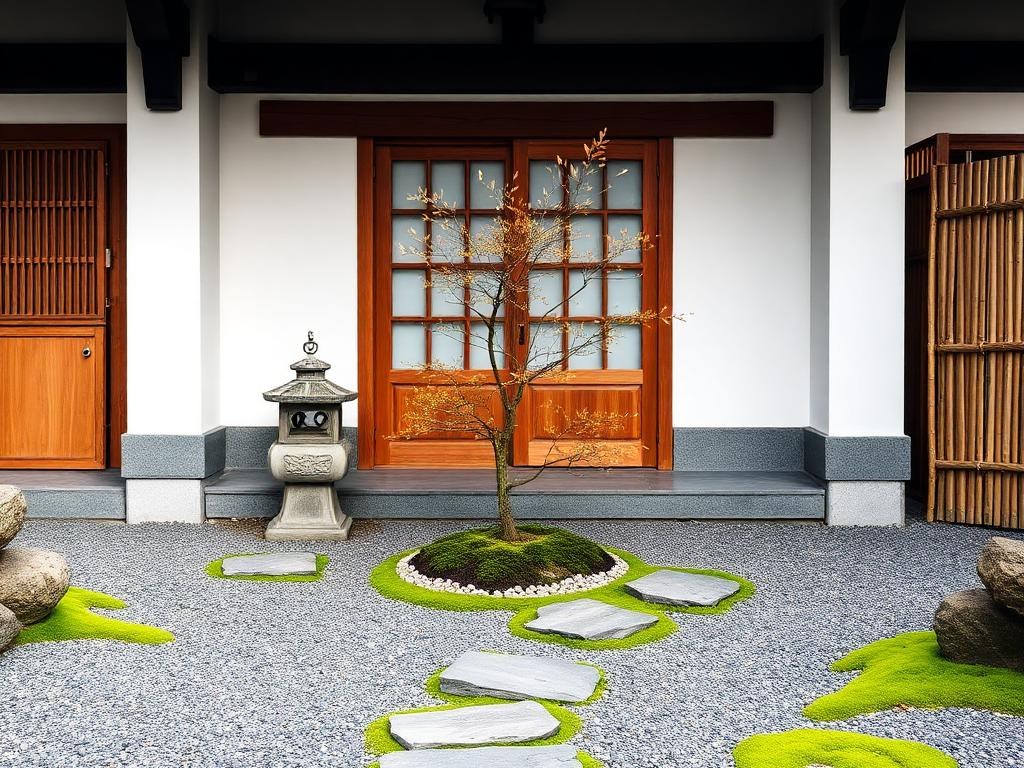 Japanese Entrance interior design example