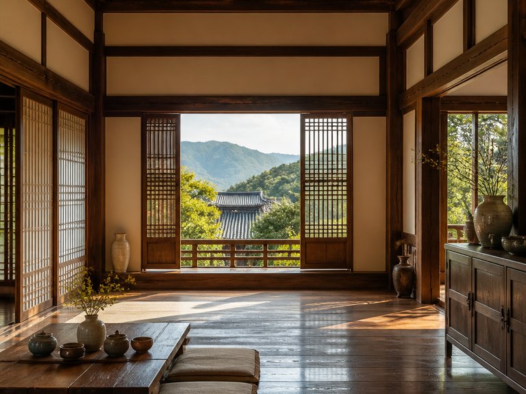 Korean Hanok interior design example