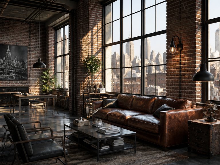 NYC Loft interior design example
