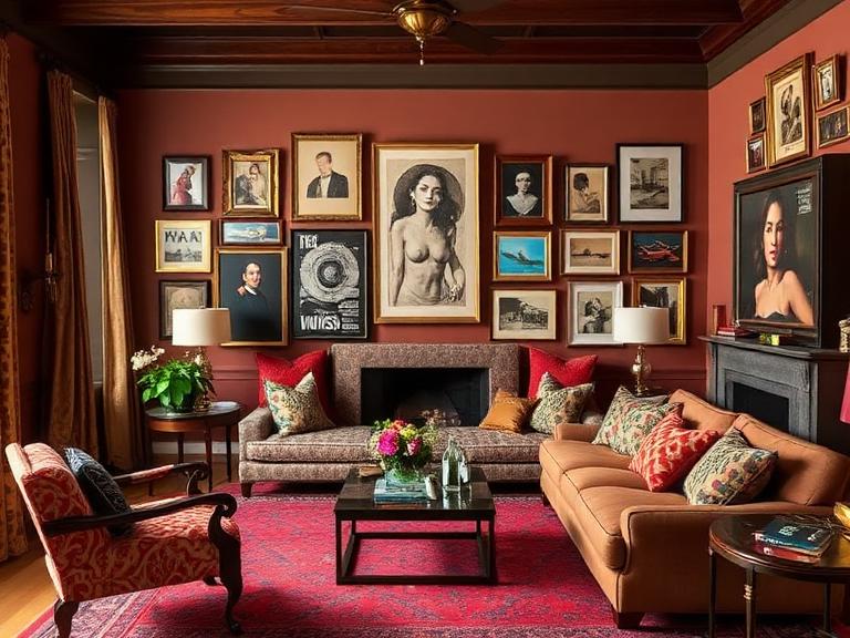 Maximalist interior design example