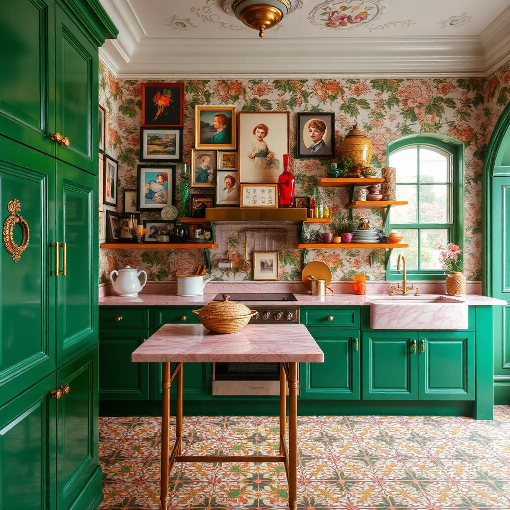 Maximalist Kitchen interior design example