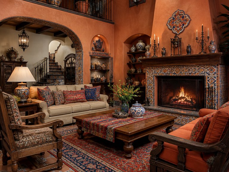 Mexican Hacienda interior design example
