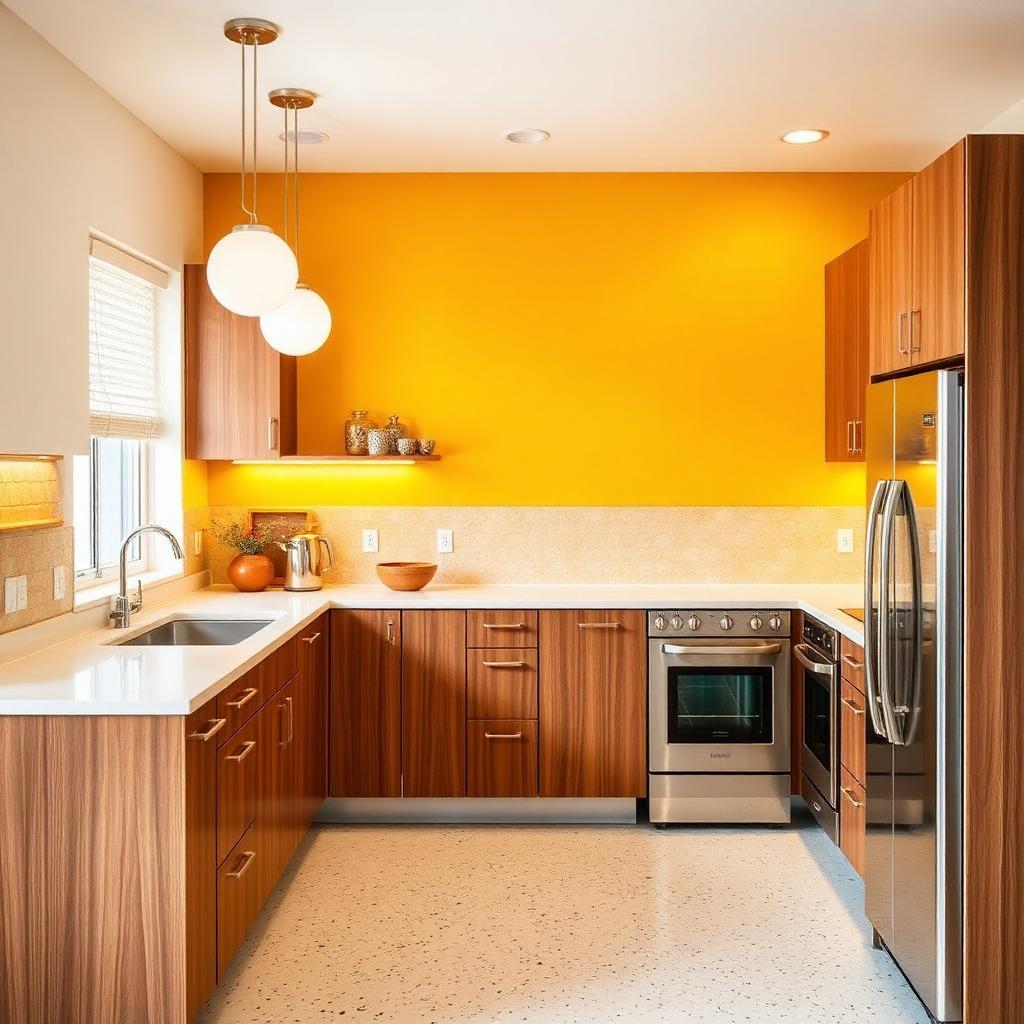 Mid-Century Kitchen interior design example