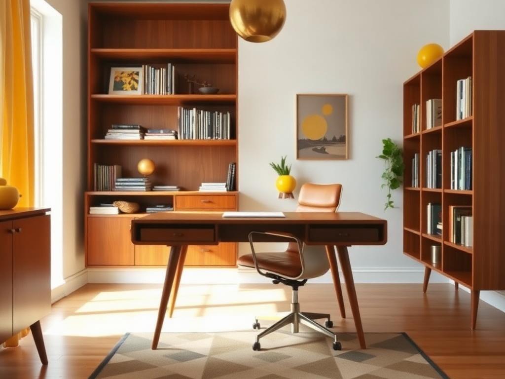 Mid-Century Office interior design example