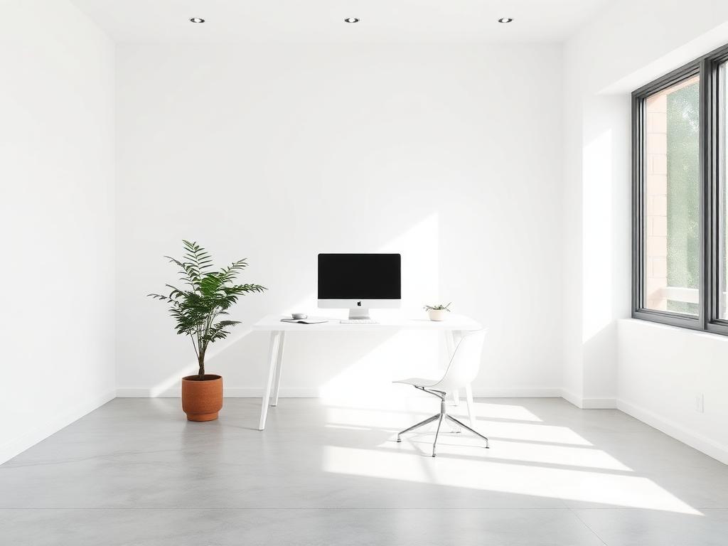 Minimalist Workspace interior design example