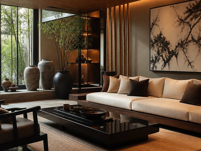 Modern Asian Fusion interior design example