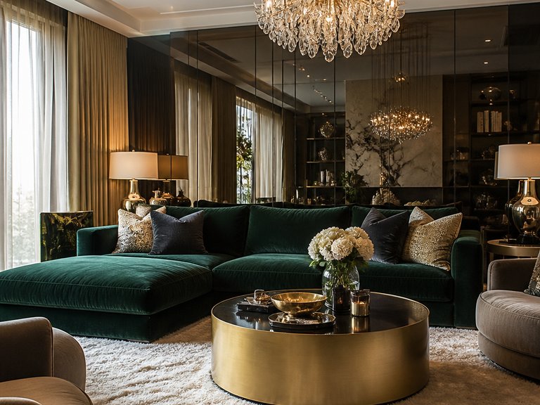 Modern Glam interior design example