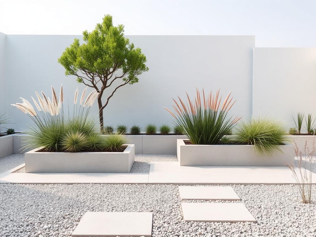 Modern Minimalist Garden interior design example