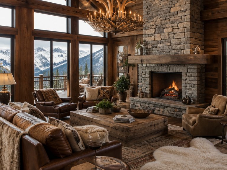 Mountain Lodge interior design example