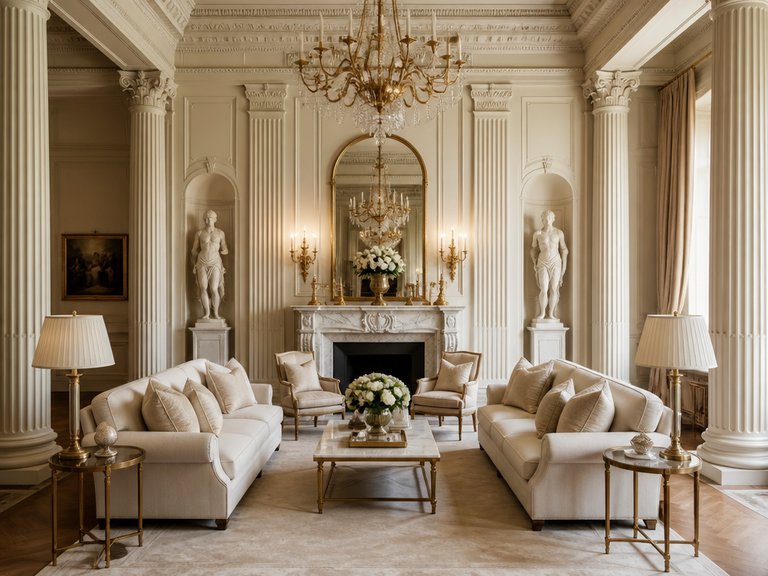 Neoclassical interior design example