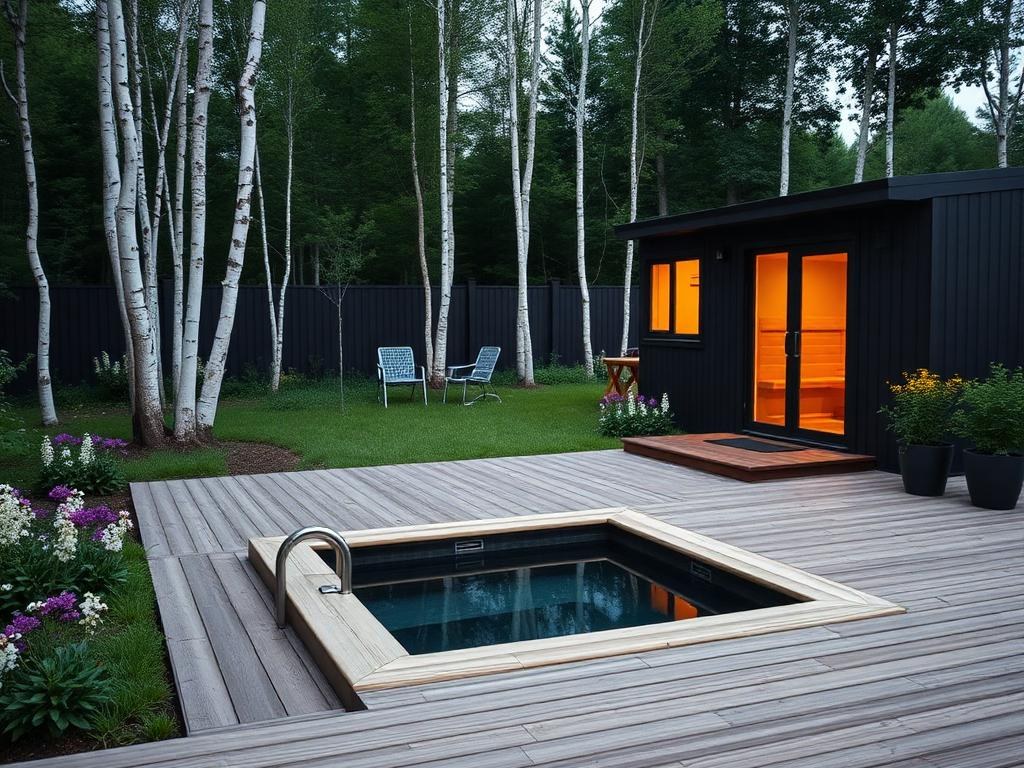 Scandinavian Plunge Pool interior design example