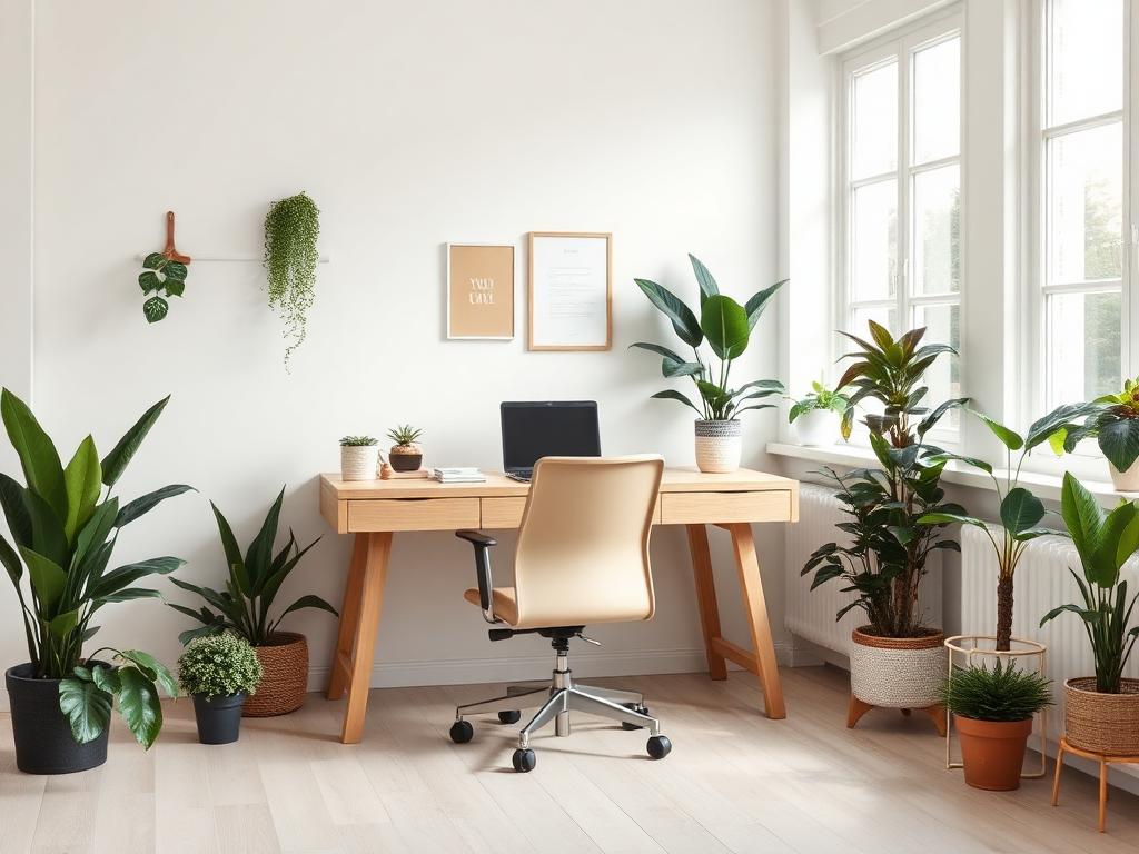 Scandinavian Office interior design example