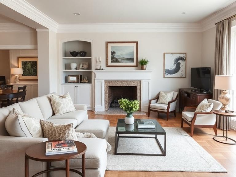 Transitional interior design example