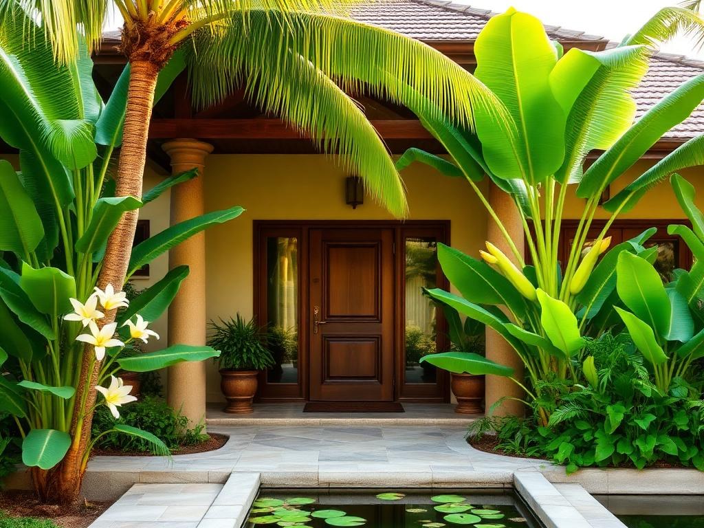 Tropical Entrance interior design example