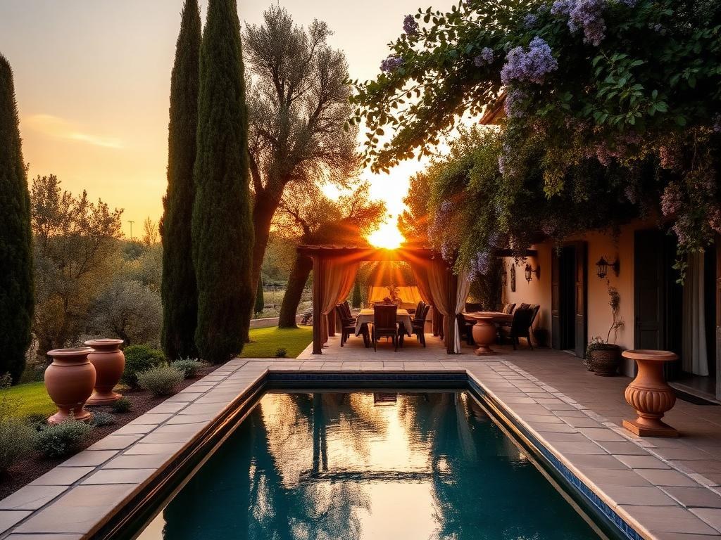 Tuscan Pool interior design example